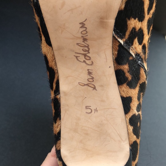 Sam Edelman leopard calf hair booties - Picture 8 of 9